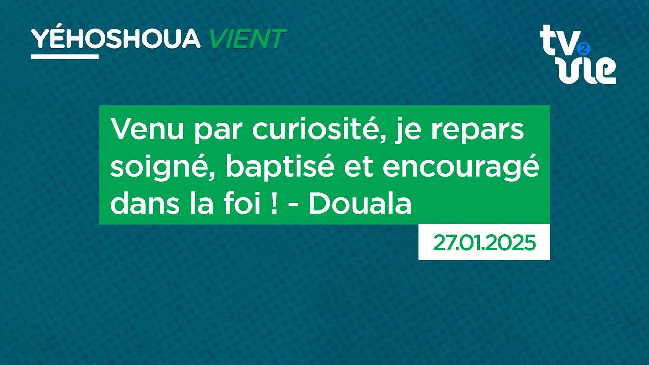 Thumbnail of video: Venu par curiosité, je repars soigné, baptisé et encouragé dans la foi ! - Douala