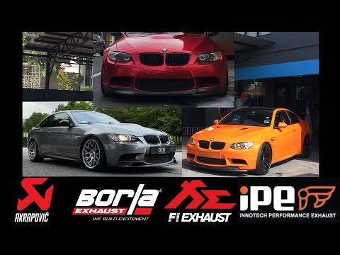 BMW E92 M3 EXHAUST COMPILATION! IPE, FIE, AKRAPOVIC AND MANY MORE!