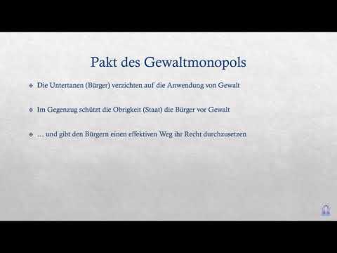 Was ist Staatsgewalt? Und was ist eigentlich das Gewaltmonopol