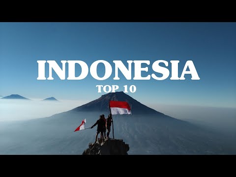 TOP 10 Best Places to visit in Indonesia - HD 4K VIDEO TOUR
