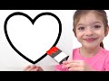 Adel Is Painting Shapes Best Learning Video For Toddlers