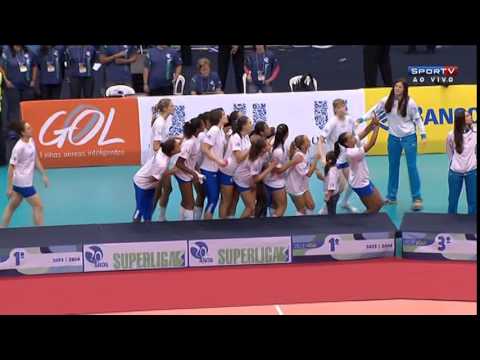 Superliga Feminina de Volei Unilever x Sesi FINAL 27/04/2014 Premiação.