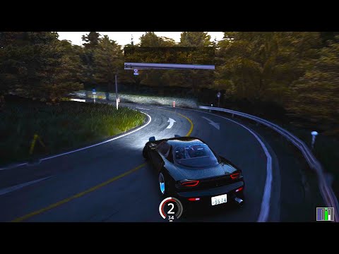 Mazda RX-7 Drifting in heavy rain |  Assetto Corsa (Controller) Gameplay