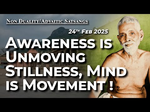 783. Bhagavan Ramana Satsang - Awareness is unmoving Stillness, Mind is Movement!