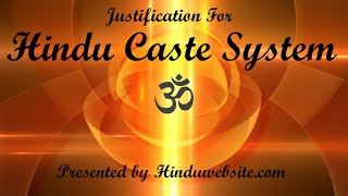 Justification For Hindu Caste System