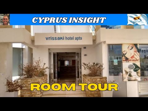 Vrissaki Hotel Apartments, Protaras Cyprus - Room Tour 2024.