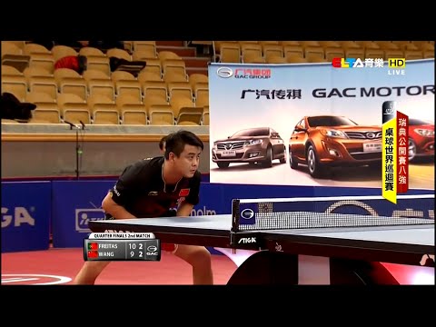 2014 Swedish Open (ms-qf) WANG Hao - FREITAS Marcos [HD] [Full Match/Chinese]