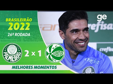 Gols e lances de Palmeiras x Juventude-RS