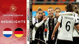 Germany qualifies for the Olympics! | Netherlands vs. Germany | Highlights | Women's Nations League