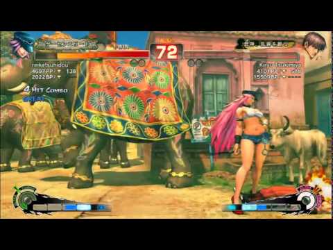 [USF4] Kiryu Tsukimiya (Guy) vs Reiketsu Hidou (Claw, Poison) 2015-01-16