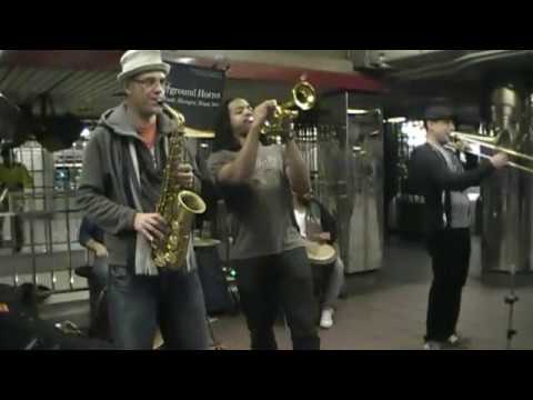Rocking Underground with Welf Dorr's Underground Horns Part 2 @ Penn Station