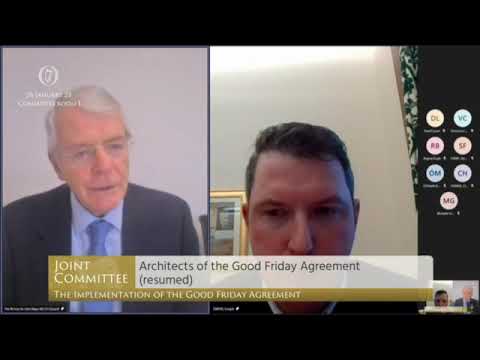 John Finucane MP questions former British PM,, John Major on role his government played in Collusion