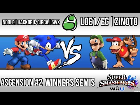 Ascension #2: Noble|Hackoru/Circa|6WX (Mario/Sonic) vs LOE1/EG|Zinoto (Diddy)