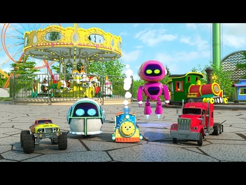 Learn Numbers, Shapes and Colors at the Amusement Park -TOYS (Roller Coasters, Bumper Cars and More)