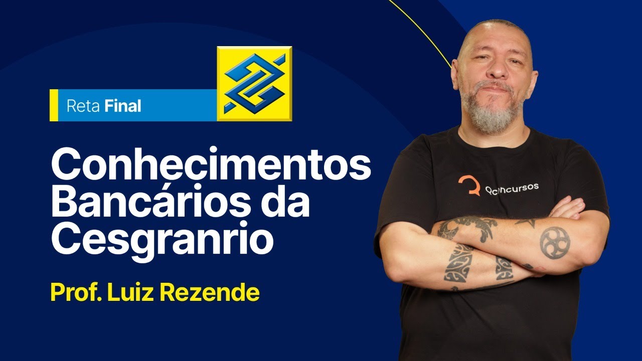 Concurso Banco do Brasil: questões de Conhecimentos Bancários da Cesgranrio [Aula Gratuita] #aovivo