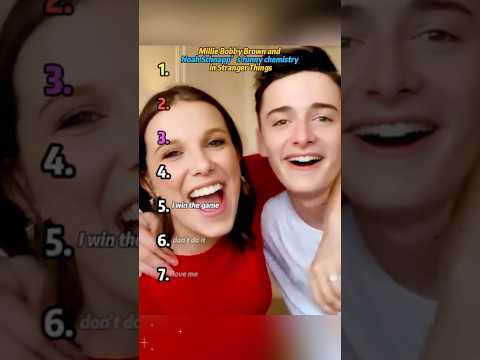 Millie Bobby Brown and Noah Schnapp’s funny chemistry in Stranger Things.#MillieBobbyBrown#NoahS