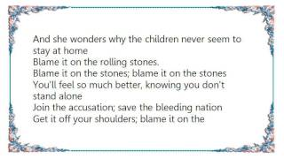 Kris Kristofferson - Blame It on the Stones Lyrics