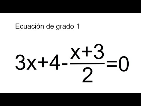 ECUACIÓN DE PRIMER GRADO CON FRACCIONES. Matemáticas Básicas