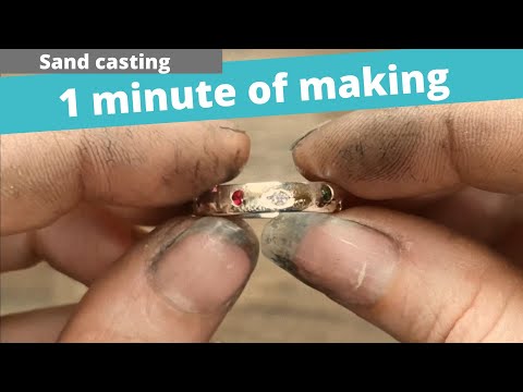 Sandcasting and Cleaning  Scattered Ring