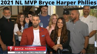 Philadelphia Phillies Bryce Harper won the National League MVP of 2021 congratulationsフィリーズブライスハーパー