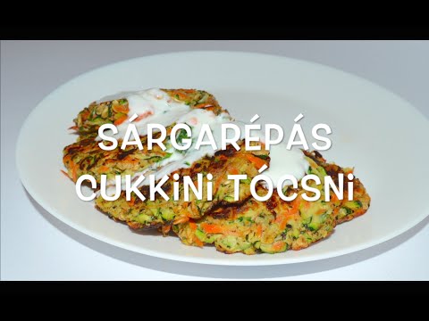 Sárgarépás cukkinis tócsni