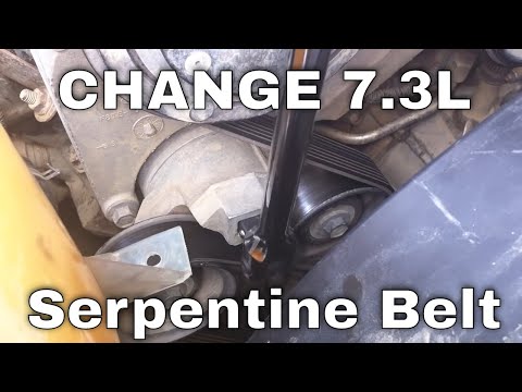 7.3L PSD - How To: Change a Serpentine Belt