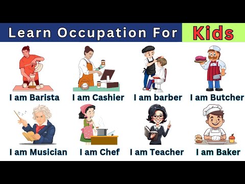 Learn Occupation for Kids | English Speaking for beginners | English Sentences #jobs #occupations