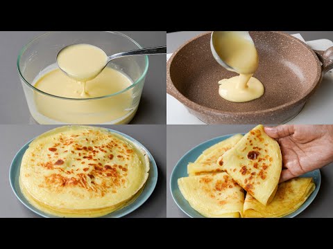 Quick Breakfast Snacks | No Dough/No Rolling | Liquid Dough Egg Milk Paratha Recipe | Milk Paratha