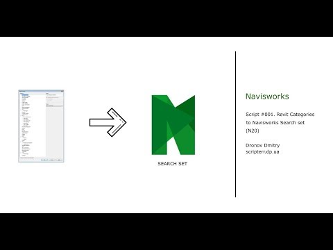 Navisworks python script #001. Revit categories to navisworks seach set ...