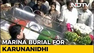 Karunanidhi To Have Burial Site At Marina Beach, Says Court