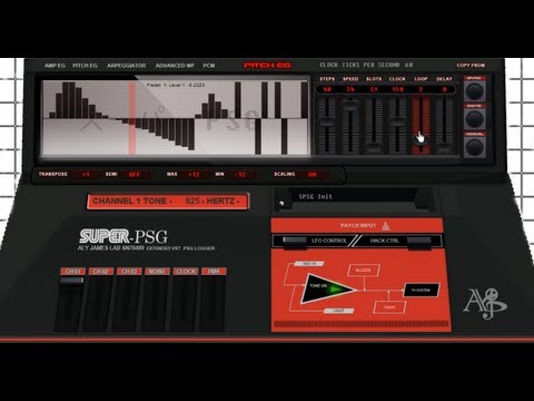 Super PSG -- SPSG SN76489 extended SEGA MASTER SYSTEM version Vsti -- Snippet