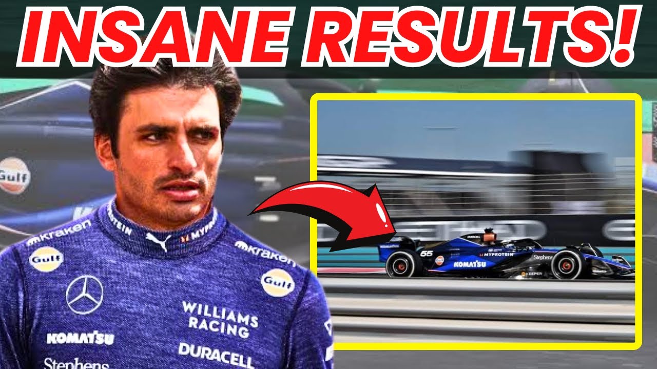 Carlos Sainz's SHOCKING Williams Test Results REVEALED For 2025!!