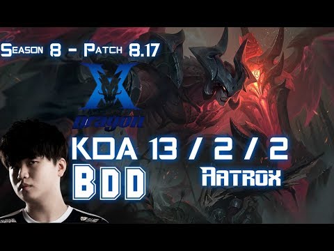 KZ BDD AATROX vs AKALI Mid - Patch 8.17 KR Ranked