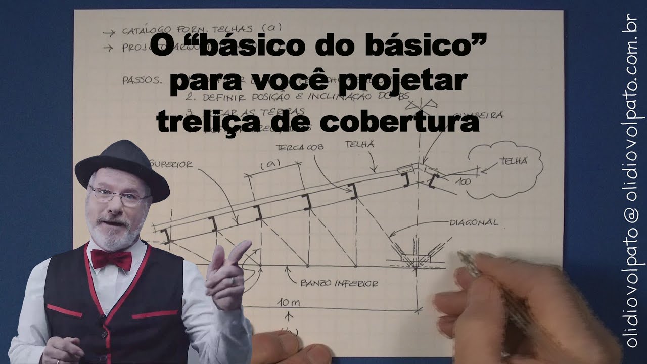 DICA - O mínimo que você deve saber para projetar treliças de cobertura.