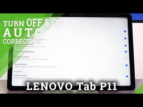 How to Enter Text Correction Options in LENOVO Tab P11 – Activate Text Correction Options