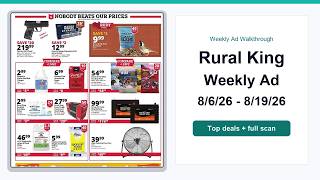 Rural King Weekly Ad (8/6/26 - 8/19/26) Top Deals