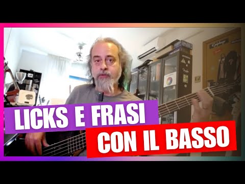 Come eseguire licks e fraseggi al basso