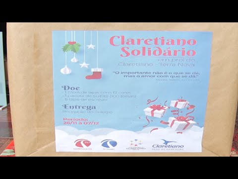 Campanha Claretiano Solidário busca doação de material escolar