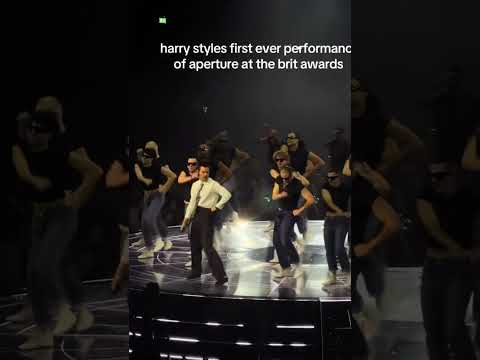 HARRYS FIRST EVER PERFORMANCE OF &ldquo;APERTURE&rdquo; AT THE BRIT AWARDS! #harrystyles #aperture #britawards