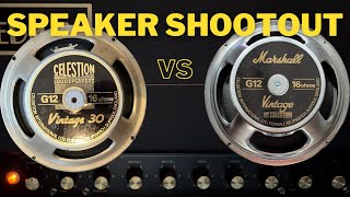 Video thumbnail for Celestion Vintage 30 (UK) vs Marshall G12 Vintage speaker - FRIEDMAN BE100 DELUXE playthru by Peter Glavanov