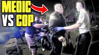 When a Cop Fights a Paramedic... (Caught On Camera)