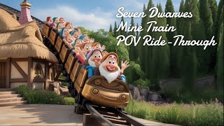 Seven Dwarves Mine Train   Complete POV ride through