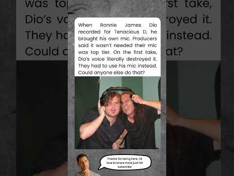 Ronnie James Dio’s Voice Broke a Studio Mic