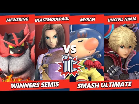 InfinityCON 2022 Winners Semis - Mew2King & BeastModePaul Vs. Myran & Uncivil Ninja - SSBU Ultimate