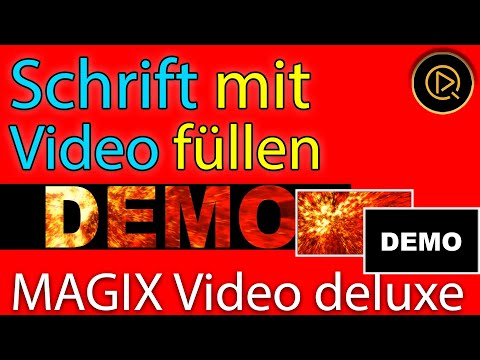 MAGIX Video deluxe-Titel  (Schrift) mit einem Video füllen - Spannende Looks mit wenigen Klicks.