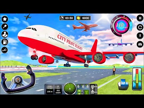 Flight Airplane City Pilot Simulator - Plane Boeing Emergency Landing - Android Gameplay