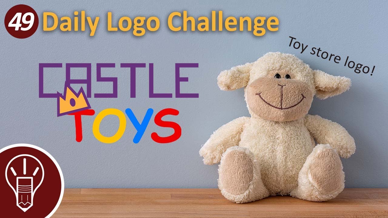 Designing a Toy Store Logo #DailyLogoChallenge | Vector Speed Art ~ Sipla Design