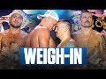 Tyson Fury SHOVES Oleksandr Usyk During Weigh-In Face-Off