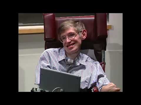Stephen Hawking speaks at MIT   Education and Technology Sept  1994