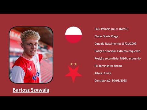 Bartosz Szywala | 2009 (Slavia Praha) footage with Poland U17